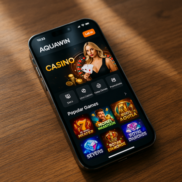 Aquawin Casino - Mobile Plattform - Smartphone und Tablet optimiert